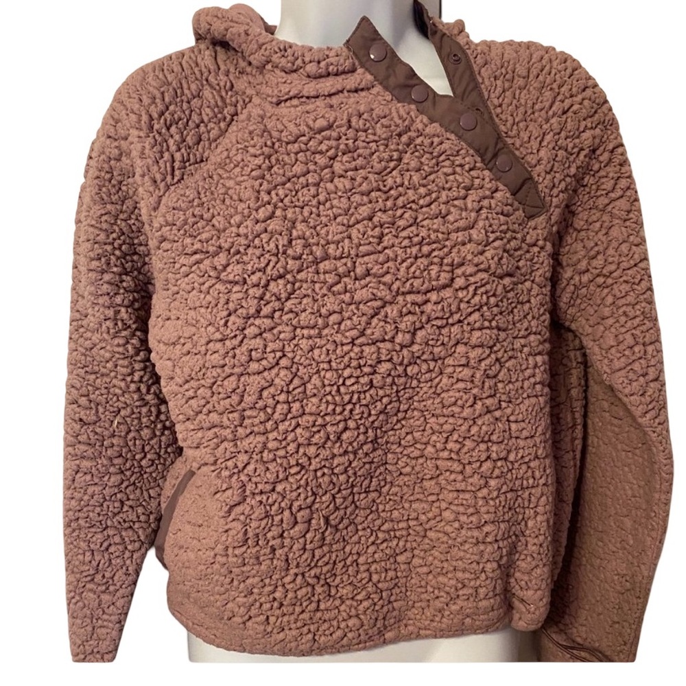 Hollister purple sherpa hoodie size XS